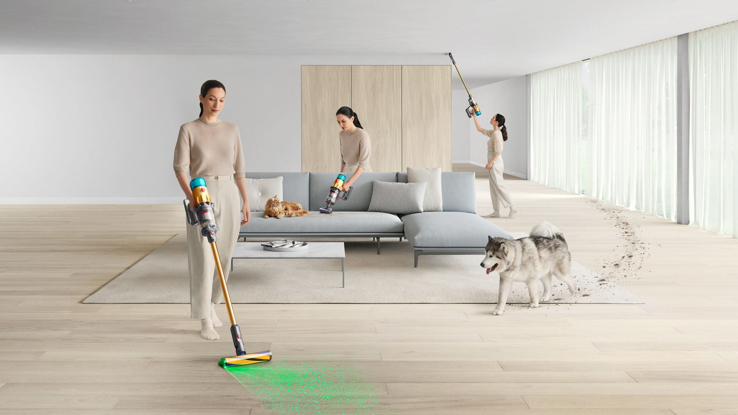 Dyson V12 Detect Slim Absolute (Gelb/Nickel)